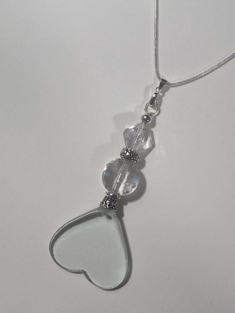 Magnifying Glass Heart Shaped Loupe Inspired by Miss Marple Pendant Necklace 5 x